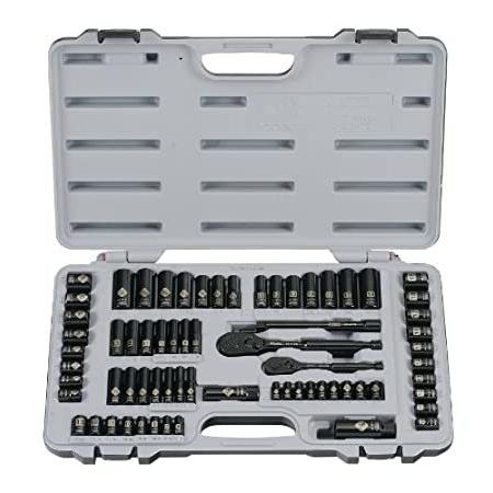 【60％OFF】 Stanley 92-824 Set【並行輸入品】 Socket 69-Piece Etched Laser and Chrome Black その他DIY、業務、産業用品