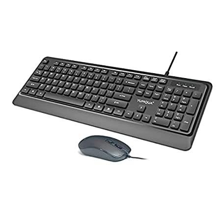 超格安一点 Mouse and Keyboard Wired Combo, C【並行輸入品】 Mouse and Keyboard USB Corded Slim YUMQUA その他PCサプライ、アクセサリー