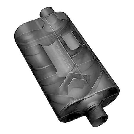 Flowmaster 524554 Super 50 Muffler - 2.25 Dual IN/2.25 Dual OUT - Moderate Sound