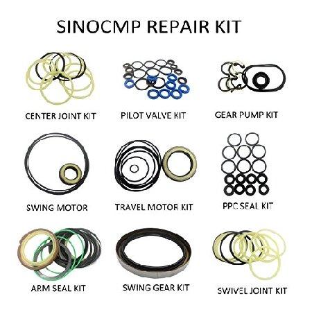 PC200-7 Hydraulic Pump Repair Seal Kit - SINOCMP Seal Kits for Komatsu PC200-7 PC200LC-7 Excavator Parts, 3 Month｜importstore-maron｜06