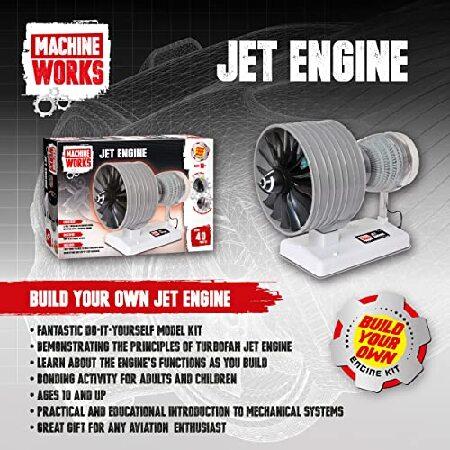 Machine Works MWHJ01 Jet Engine Toy-Replica Model Building Kit-Features Sounds and Illumination, 40+ Pieces, 10+ Years, Multi｜importstore-maron｜02
