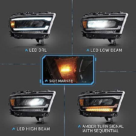 アウトレット最激安 VLAND LEDヘッドライト 2019 2020 Dodge Ram 1500