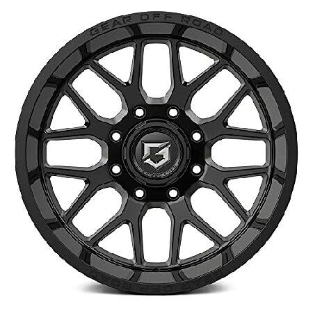 Gear Off Road 763B Raid 20x9 8x6.5" +18mm Gloss Black Wheel Rim 20" Inch｜importstore-maron｜03