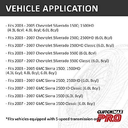 ClutchMaxPRO HDクラッチスレーブシリンダー(CSC)ベアリングユニット 2003-2007 GM シボレー GMC シルバラード シエラ  1500 2500 3500 (CPKGS0423-SC)