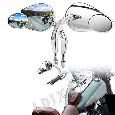 スプリットビジョンミラー クロームバックミラー ハーレーダビッドソン ロードキング ロードグライド ストリート エレクトラグライド ウルトラクラシック FLHTCU