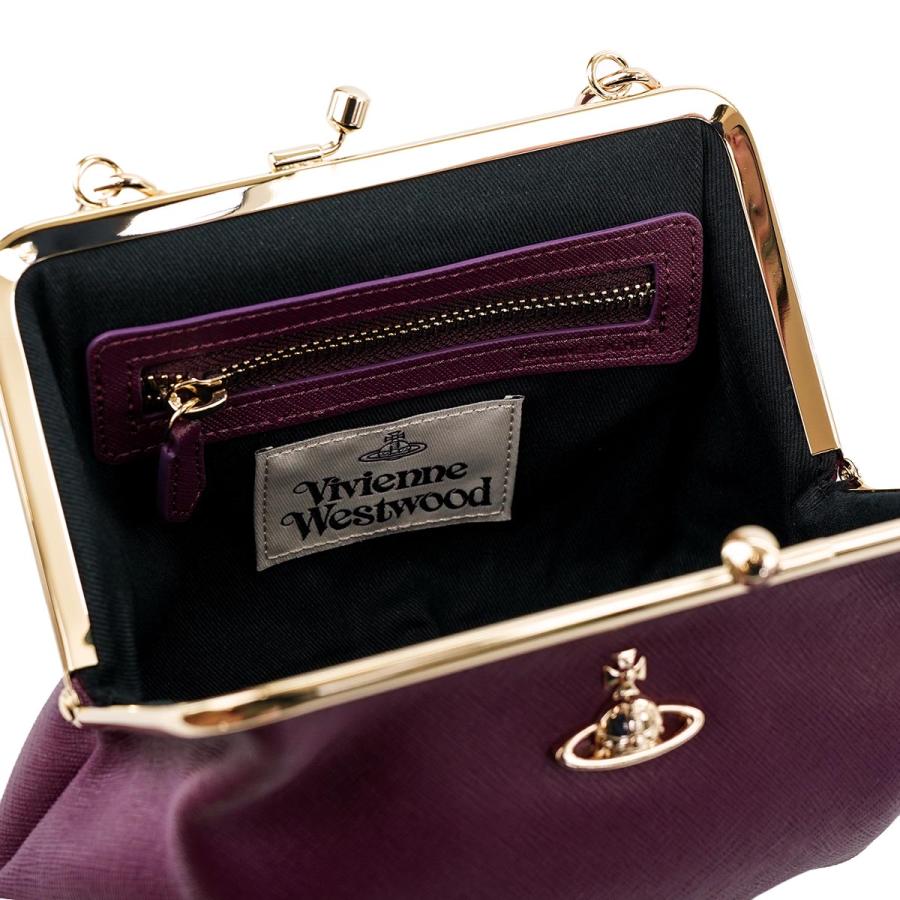 Vivienne Westwood ヴィヴィアンウエストウッド 2023年秋冬新作 ハンドバッグ 52020003 L001N GRANNY FRAME PURSE レディース J401PF PURPLE パープル｜importteresa｜04