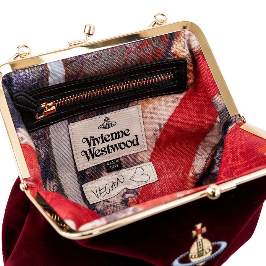 Vivienne Westwood ヴィヴィアンウエストウッド 2023年秋冬新作 ハンドバッグ 52020003 W00BX GRANNY FRAME PURSE レディース I406PF バーガンディー｜importteresa｜04