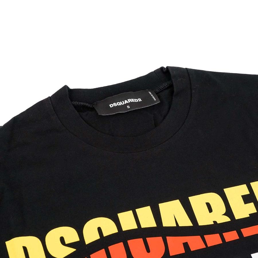 DSQUARED2 ディースクエアード 長袖Ｔシャツ S74GD1142 S23009 メンズ トップス ロングTシャツ ロンT 900 BLACK ブラック｜importteresa｜05