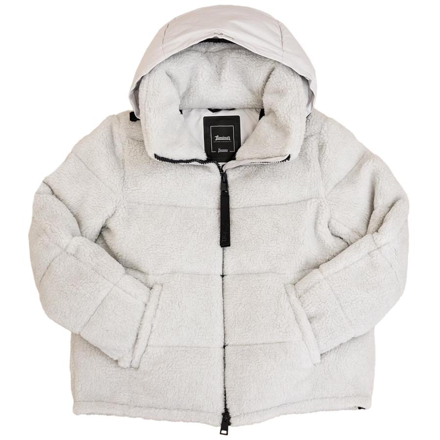 ヘルノ ダウンジャケット PI00318DL 12804 1250 ライトグレー HERNO ヘルノ BOA DOWN JACKET ボア ダウンジャケット アウター