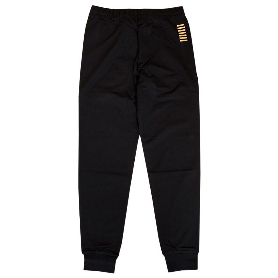 EMPORIO ARMANI EA7 エンポリオアルマーニ イーエーセブン エアセッテー スウェットパンツ 8NPP53 PJ05Z PANTALONI メンズ ブラック×ゴールド｜importteresa｜02