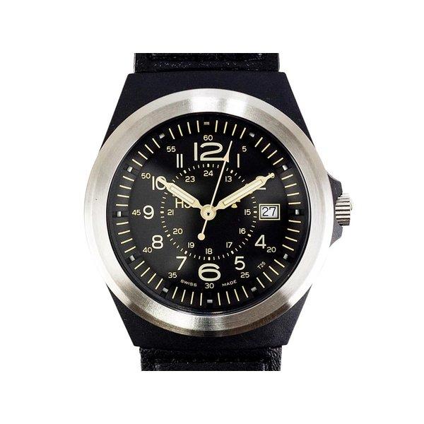 TRASER トレーサー メンズ腕時計 9031553 TYPE3 PILOT SV ブラック ミリタリーウォッチ
