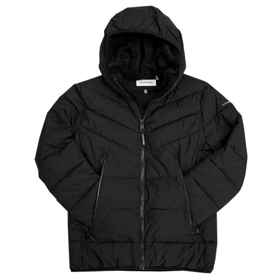 Calvin Klein カルバンクライン 中綿ジャケット CM155201 Hooded Stretch Jacket メンズ EBONY BLACK エボニーブラック｜importteresa｜09