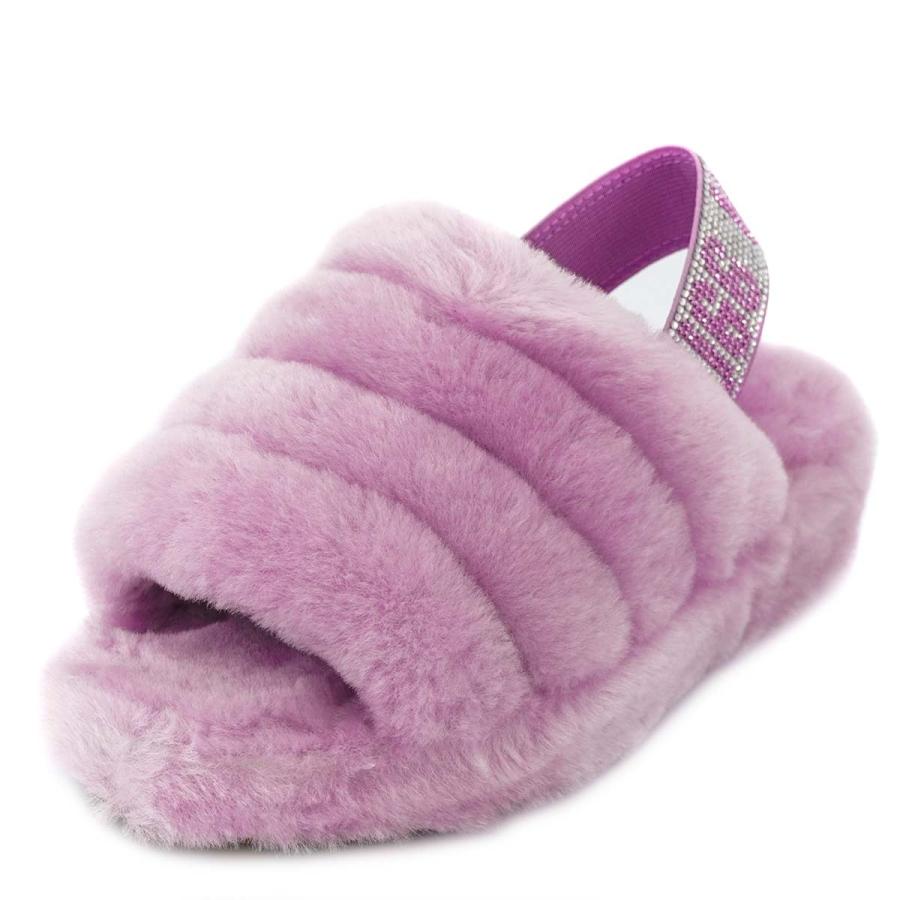 豪華 Ugg アグ サンダル 年 21年秋冬 レディース フラッフ イヤー ブリング フラットサンダル ライラック 高い素材 Www Muslimaidusa Org