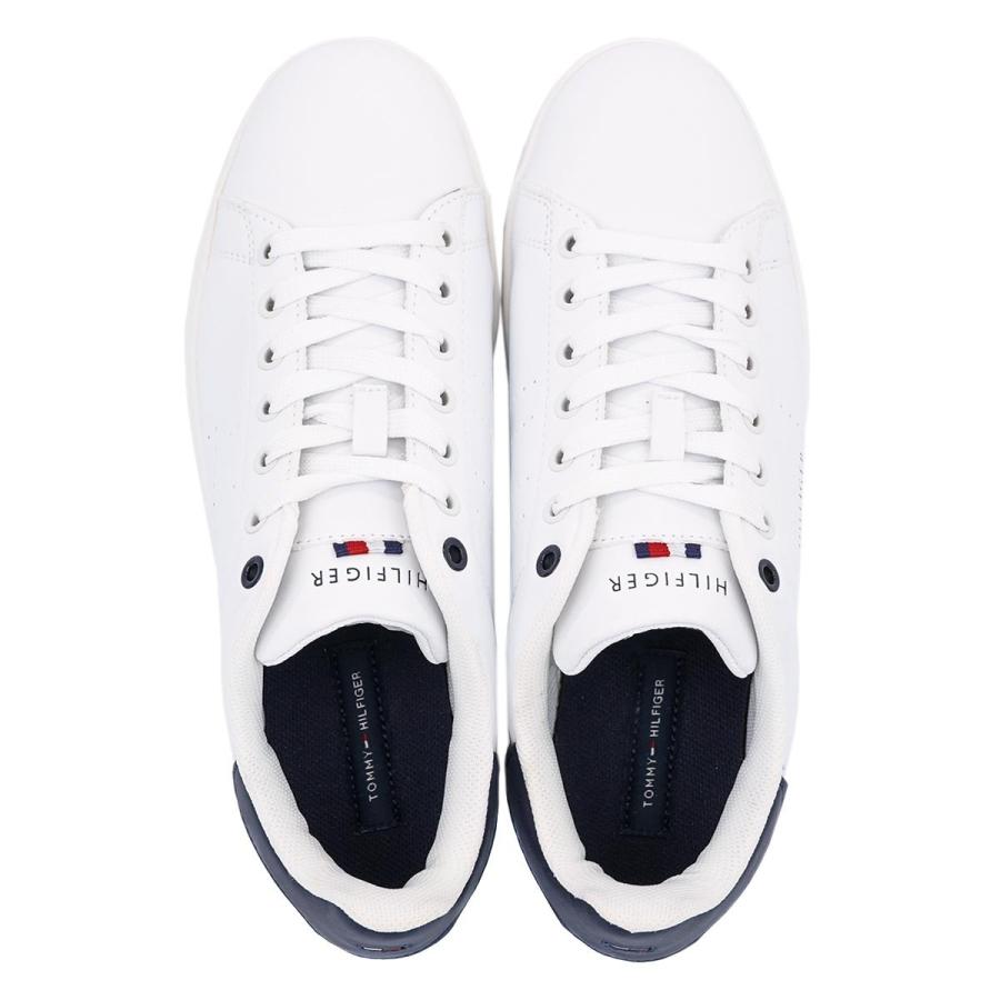 TOMMY HILFIGER トミーヒルフィガー スニーカー LISTON SHOES メンズ 靴 ローカット シューズ WHITE/ホワイト×ネイビー 8-10｜importteresa｜05