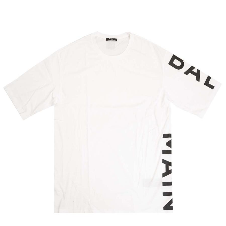 BALMAIN バルマン 半袖Tシャツ XH1EH015 BB15 GAB メンズ クルーネック ロゴ WHITE ホワイト｜importteresa｜06