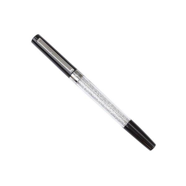 SWAROVSKI スワロフスキー ボールペン 5213599 Crystalline Stardust Rollerball Pen レディース メンズ 男女兼用 クロムコーティング ブラック×クリスタル｜importteresa