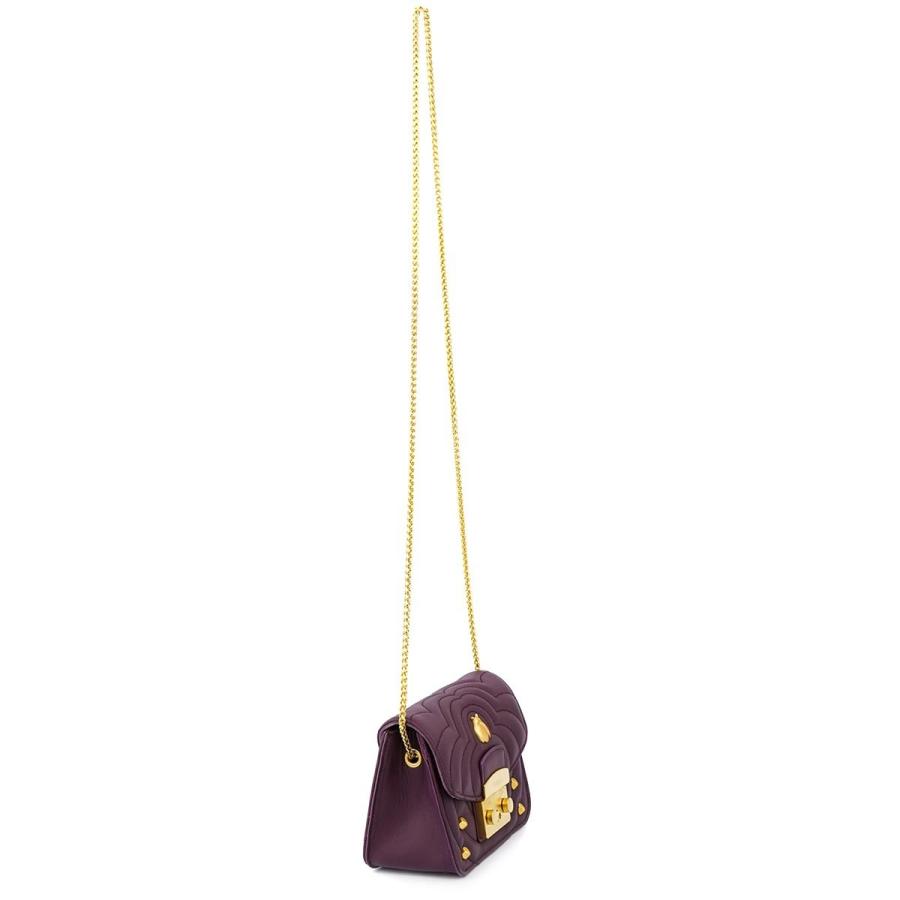 FURLA フルラ ショルダーバッグ METROPOLIS MINI CROSSBODY 1001773 レディース メトロポリス ミニクロスボディ チェーンバッグ パープル｜importteresa｜03