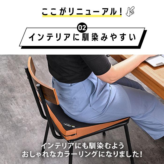 腰痛 姿勢矯正クッション NEW マルチレストクッション ドクターエル 腰痛対策 デスクワーク ブラック キャメル カーキ 運転 肩こり 猫背 | ドクターエル | 04