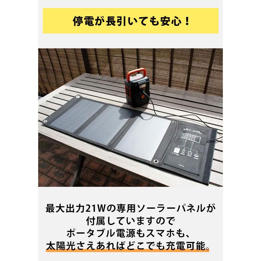 防災グッズ 簡単 ポータブル電源 大容量 ソーラーパネルセット 防災グッズ 簡単 ポータブル電源 大容量 ソーラーパネルセット