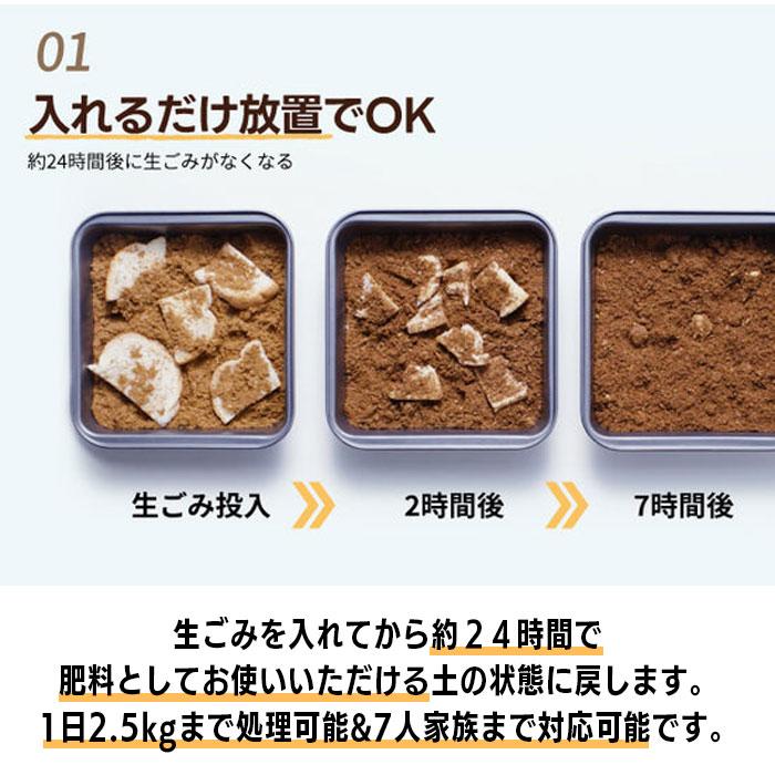 生ごみ処理機 大容量 補助金 室内静音 Reencle Basic リンクル ベーシック ハイブリッド式 バイオ式×乾燥式 助成金対象 ペットの糞 消臭 自動開閉 1日1.7kg |  | 01