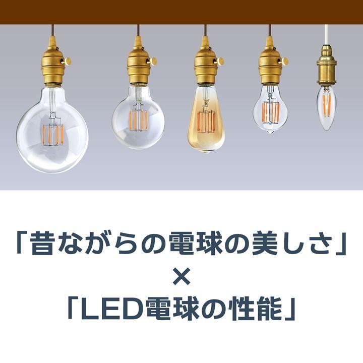 Siphon ナツメ球 フィラメントLED電球 ユニバーサ LDF52 : インプ