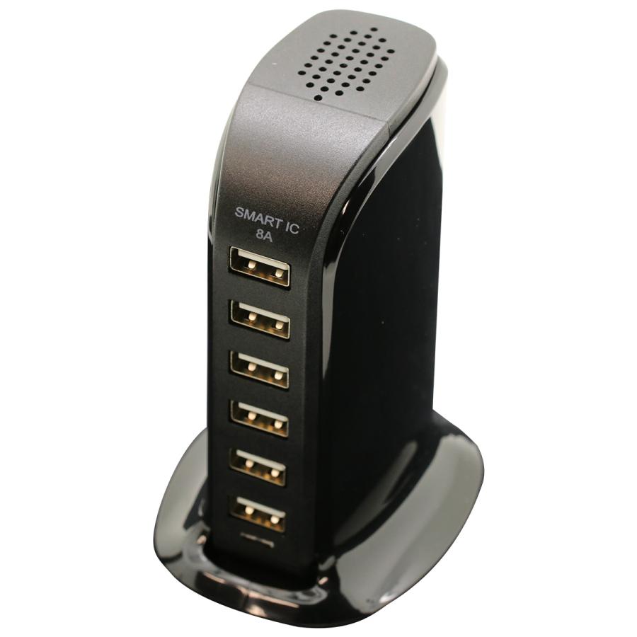 充電器 USB充電器 6ポート 卓上 デスクトップ 充電 最大出力8A USB Type-A×6ポート 40個セットの画像