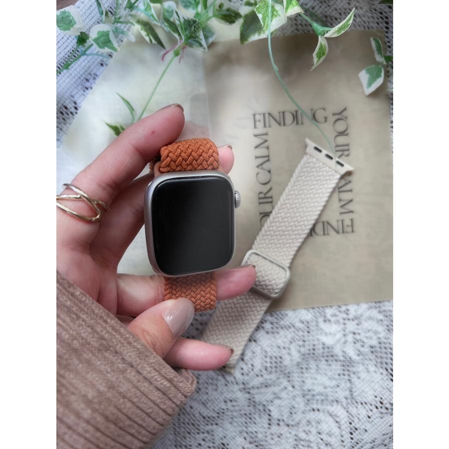 アップルウォッチ バンド AppleWatch バンド ナイロン 金具 バンド バングル サイズ調整 AppleWatchSeries10(42mm) 100個セット_7