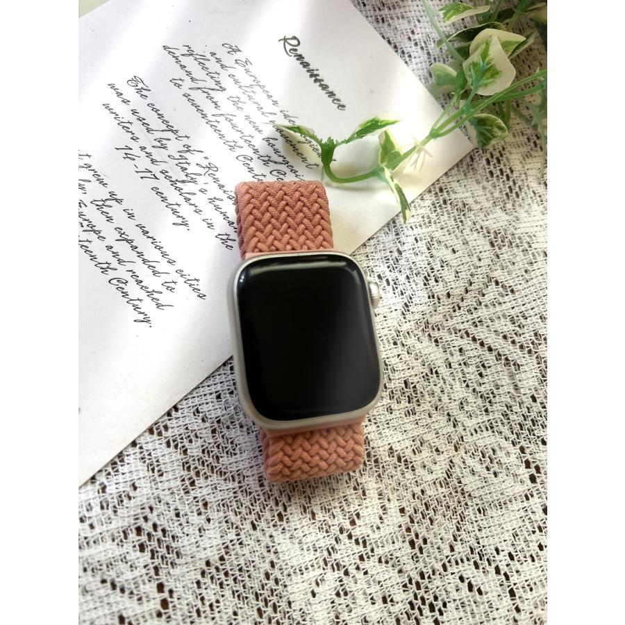 アップルウォッチ バンド AppleWatch バンド ナイロン 金具 バンド バングル サイズ調整 AppleWatchSeries10(42mm) 100個セット_9
