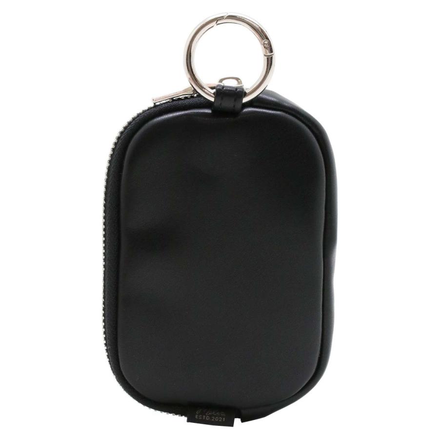 ポーチ カラビナ付 カード コイン 小物 スクエア マルチポーチ