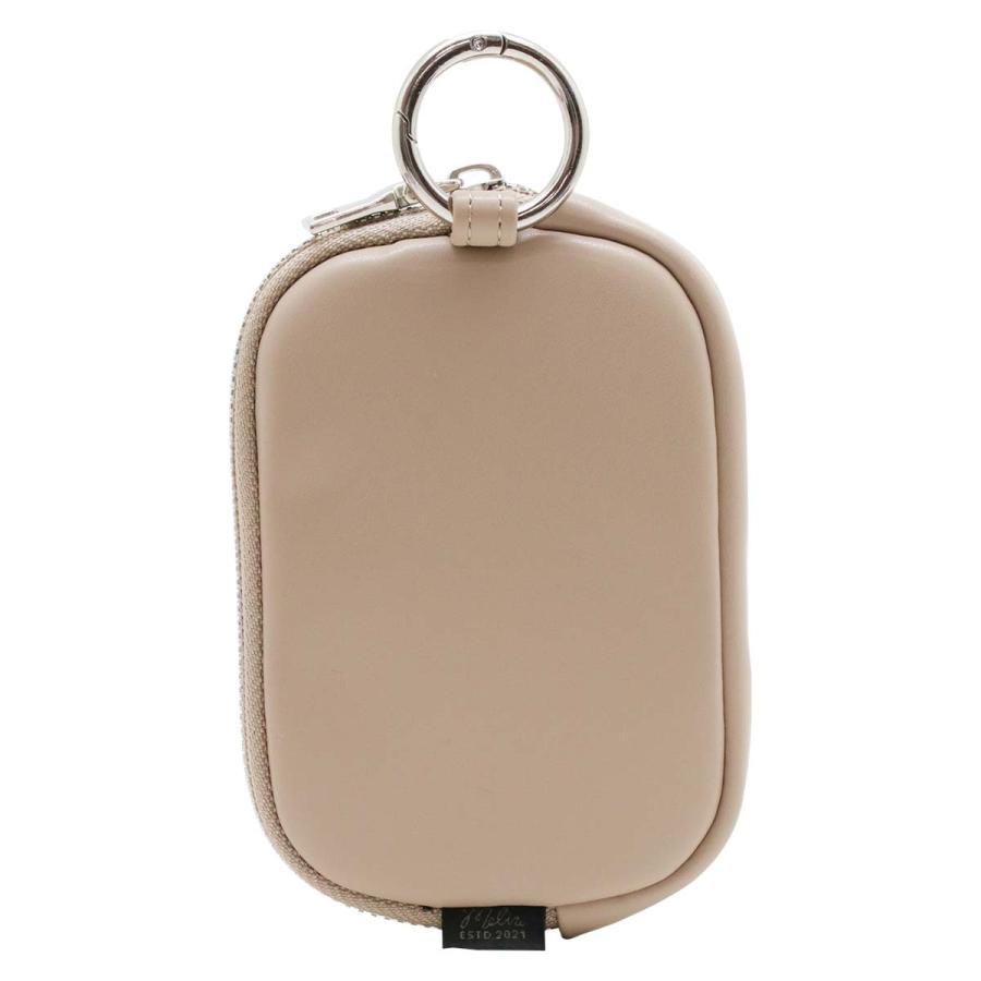 ポーチ カラビナ付 カード コイン 小物 スクエア マルチポーチ