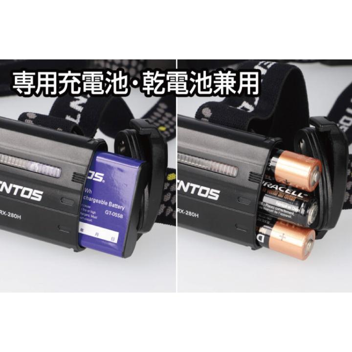 GENTOS（ジェントス） ヘッドライト NRX-280H ハイブリッド 超広範囲