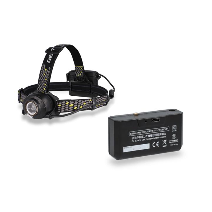 GENTOS ヘッドランプ HW-K634H 専用充電池 HW-64SBC GENTOS（ジェントス） ＼ヘッドライト+専用充電池セット／ コンパクト