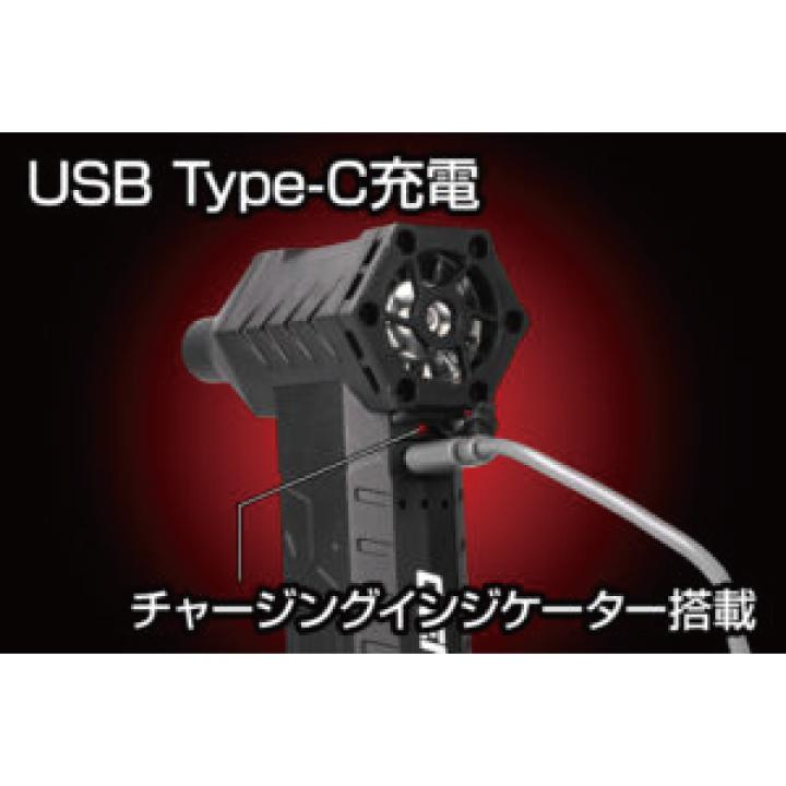 ＼ブロアー+付属専用ノズルセット／ 疾風 充電式 小型ブロワー はやて LEDライト搭載 GENTOS ジェントス HYT-SL HYT-SLBH HYT-SLSN | GENTOS | 02