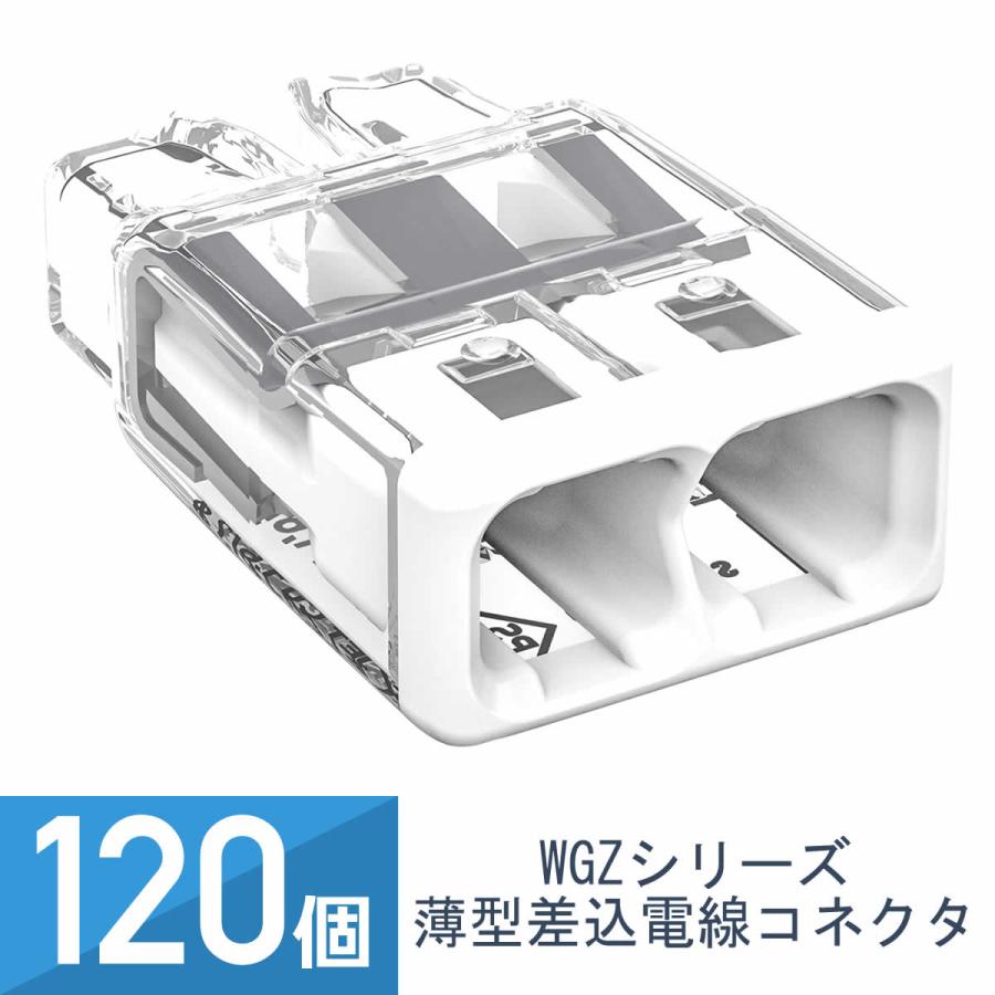 JAPPY（ジャッピー） 配線コネクター 薄型差込電線コネクタ JAPPY WGZシリーズ WGZ-2-JP 120コ 箱入り : インプ ...