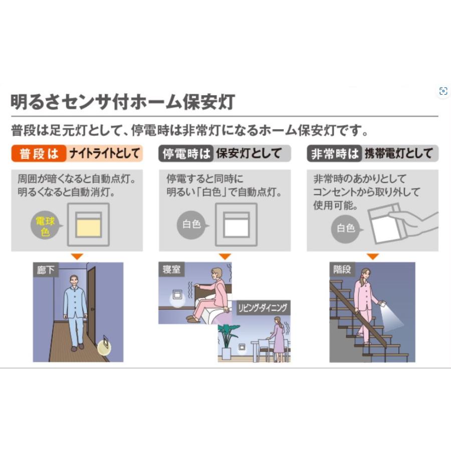 Panasonic 防災 非常 パナソニック 明るさ センサ 付 ハンディホーム 