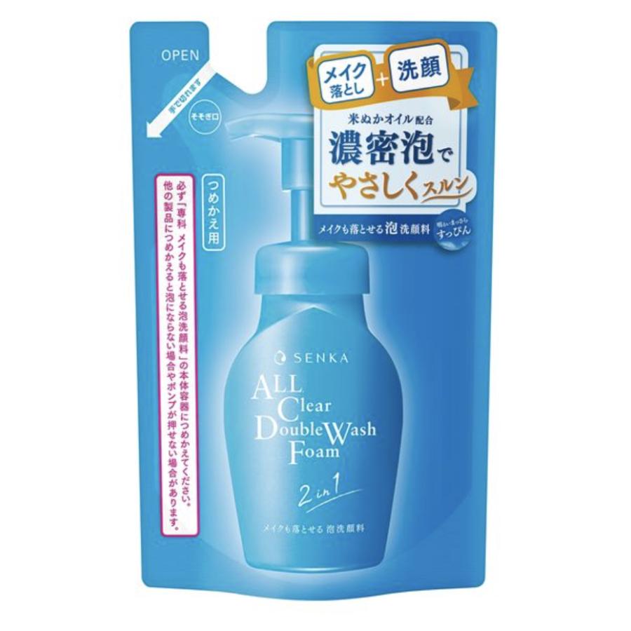 専科（SENKA） 洗顔 メイクも落とせる泡洗顔料 詰め替え 3セット 洗顔