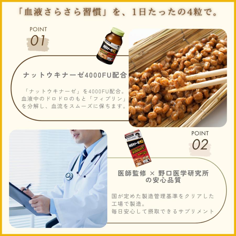 野口医学研究所 納豆キナーゼ HQ プレミアム ナットウキナーゼ
