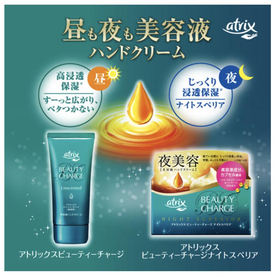 アトリックス ビューティーチャージ ハンドクリーム 無香料 2セット 夜美容 夜 手洗い後 乾燥肌 手荒れケア ハンドケア atrix 花王 ...