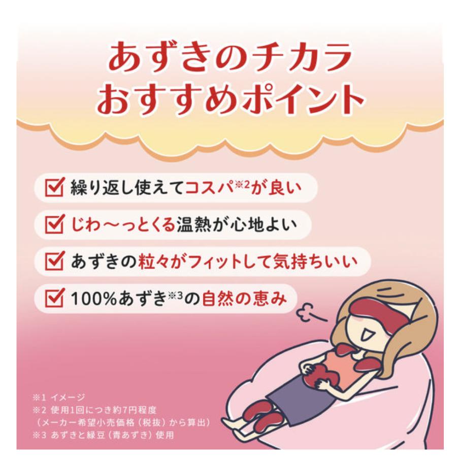 あずきのチカラ 首肩用 1個 小林製薬 カイロ あずき 小豆 温熱ピロー