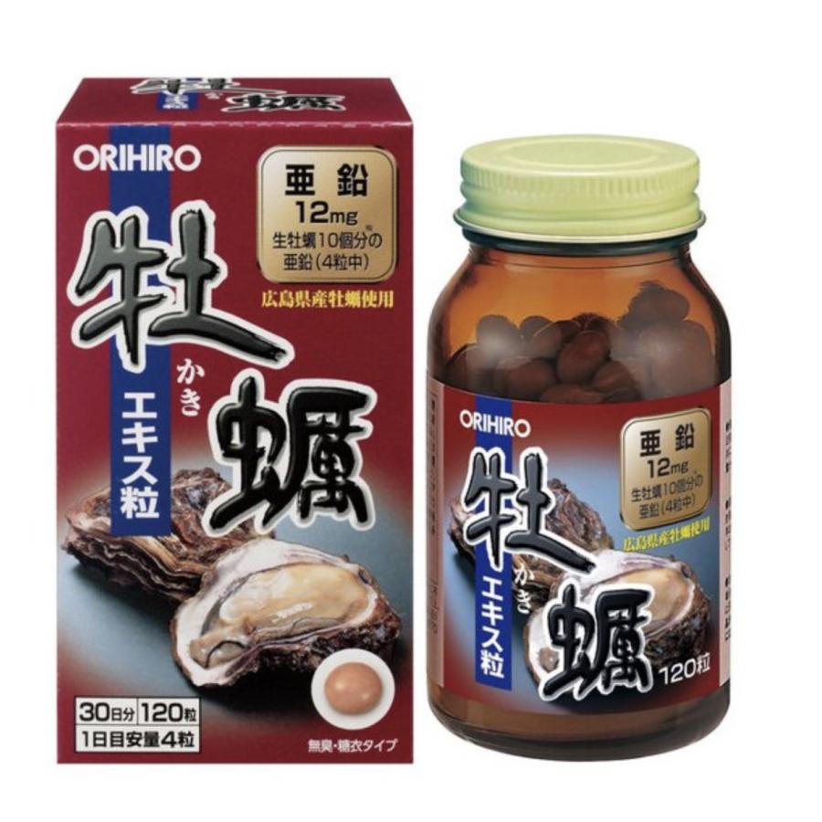 オリヒロ 牡蠣エキス＋亜鉛 サプリメント 120粒 2個セット ORIHIRO（オリヒロ） 新牡蠣エキス粒 120粒 2個セット : 生活の