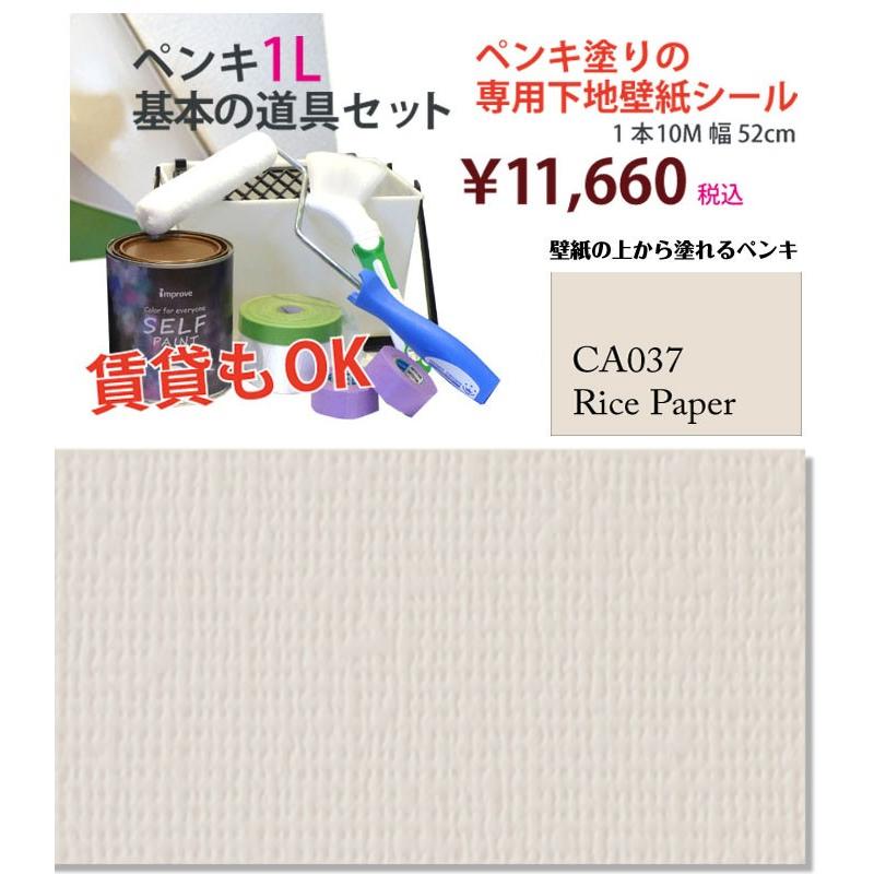 壁紙の上から塗れるペンキ セルフペイント １ｌと基本の道具 ペンキ用テンペーパーのセット Ca037 V2pruehahd Www Ina Hn
