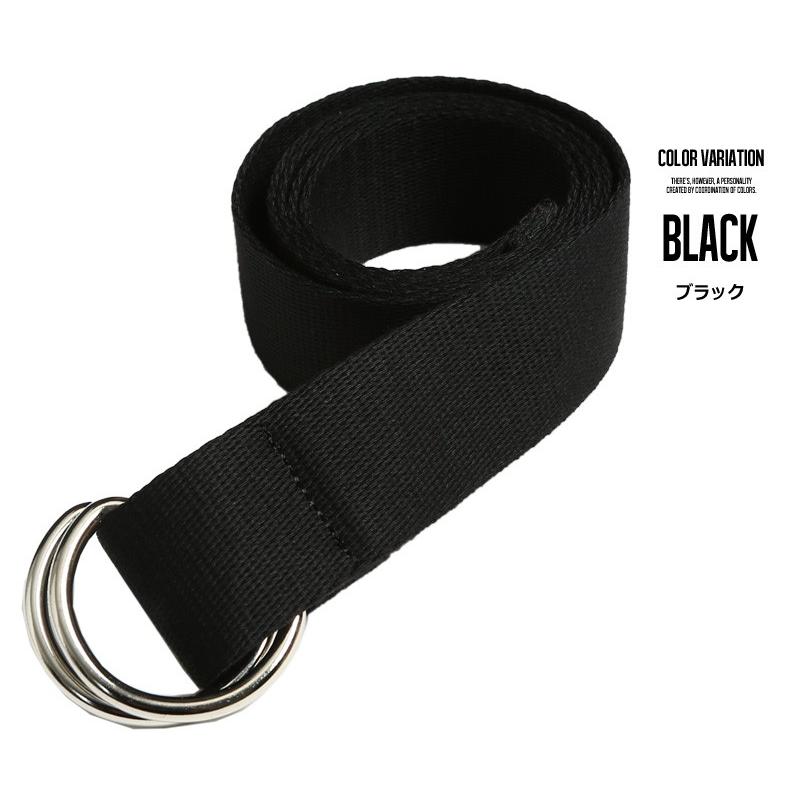 ベルト メンズ ダブルリング カジュアル キャンバス 布ベルト 小物 グッズ 無地 プレゼント | improves | 19