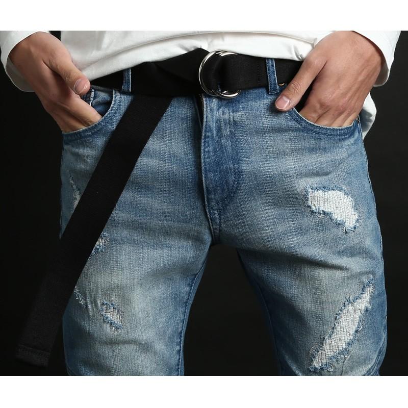 ベルト メンズ ダブルリング カジュアル キャンバス 布ベルト 小物 グッズ 無地 プレゼント | improves | 20