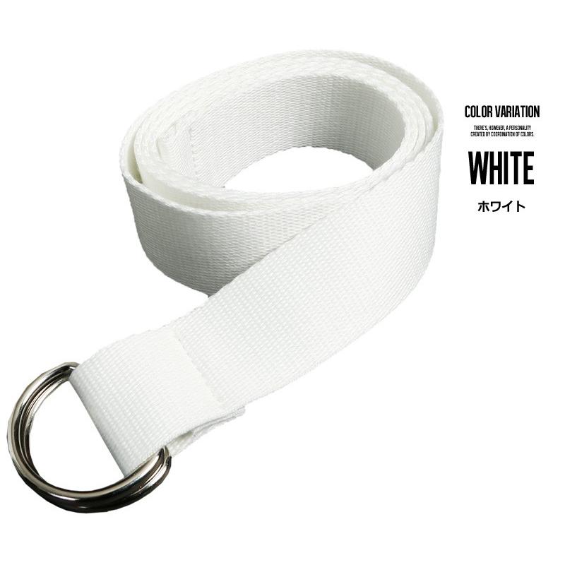 ベルト メンズ ダブルリング カジュアル キャンバス 布ベルト 小物 グッズ 無地 プレゼント | improves | 05