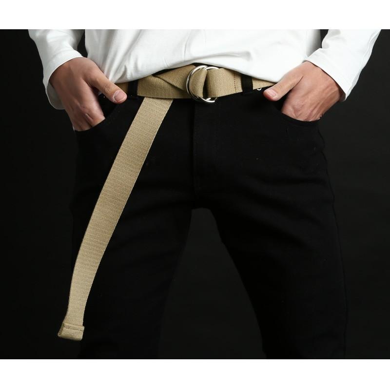 ベルト メンズ ダブルリング カジュアル キャンバス 布ベルト 小物 グッズ 無地 プレゼント | improves | 08