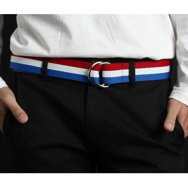 ベルト メンズ ダブルリング カジュアル キャンバス 布ベルト 小物 グッズ 無地 プレゼント | improves | 03