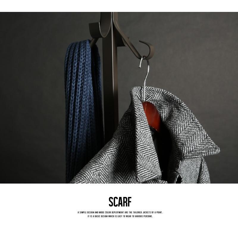 マフラー メンズ ストール スヌード ニット ロング ボリューム 厚手 ビジネス カジュアル | improves | 01