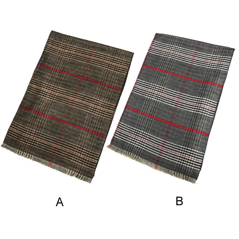 マフラー メンズ ストール リバーシブル スヌード チェック フリンジ ビジネス カジュアル | improves | 04