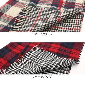 マフラー メンズ ストール リバーシブル スヌード チェック フリンジ ビジネス カジュアル | improves | 05