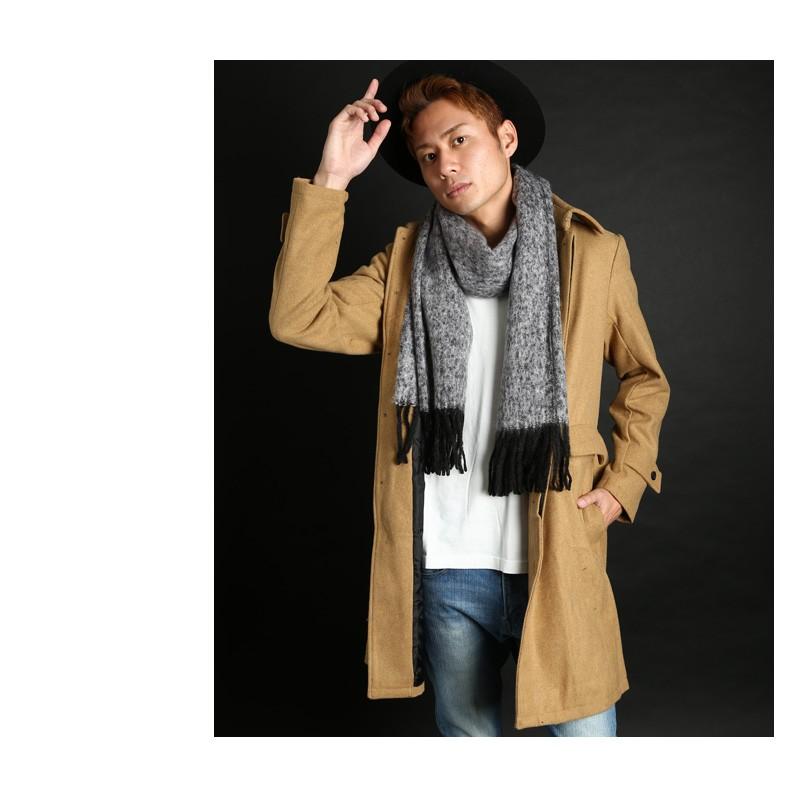 マフラー メンズ ストール スヌード フリンジ ビジネス カジュアル | improves | 03